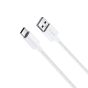 TRUSMI 3A USB To Type C Braided Charging Cable White 1M
