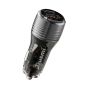 TRUSMI 48W Dual USB & Type-C Fast Car Charger (Translucent)