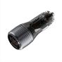 TRUSMI 48W Dual USB & Type-C Fast Car Charger (Translucent)