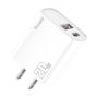 TRUSMI 20W Dual USB & Type-C White Fast Charger