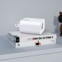 TRUSMI 20W White Dual Type C & USB Power Adapter w/ Type C to Type C Cable