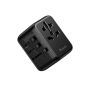 TRUSMI 20W Universal Travel Adapter Type C & USB Charger Black