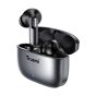 TRUSMI ENC Zinc Alloy Metal Wireless Headphones Gray