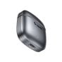 TRUSMI ENC Zinc Alloy Metal Semi-in-Ear Wireless Headphones Gray