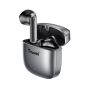 TRUSMI ENC Zinc Alloy Metal Semi-in-Ear Wireless Headphones Gray