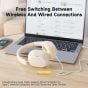TRUSMI ANC Wireless Headphones White/Cream
