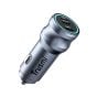 TRUSMI 55W 2 Type C & USB-L Metal Car Charger Sliver