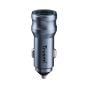 TRUSMI 55W 2 Type C & USB-L Metal Car Charger Sliver