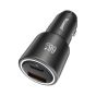 TRUSMI 66W USB & Type C Metal Fast Car Charger Gray