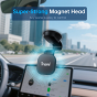 TRUSMI 15W Wireless Foldable Dashboard Magnetic Car Phone Holder
