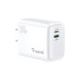 TRUSMI 20W Dual USB-L & Type-C White Fast Charger
