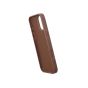 TRUSMI iPhone 15 Plus Magnetic Cowhide Leather Case with Card Slot Wallet Dark Brown