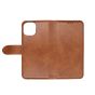 TRUSMI iPhone 16 Pro Cowhide Leather Wallet Case with Card Slot Light Brown