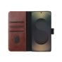 TRUSMI Samsung S23 Plus Cowhide Leather Wallet Case with Card Slot Dark Brown