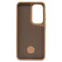 Brilliance LUX iPhone S25 360° Rotating Magnetic Metal Bracket Carbon Fiber Pattern Matte PC+TPU Phone case Gold