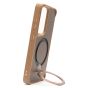 Brilliance LUX iPhone S25 360° Rotating Magnetic Metal Bracket Carbon Fiber Pattern Matte PC+TPU Phone case Gold