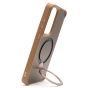 Brilliance LUX iPhone S25 Plus 360° Rotating Magnetic Metal Bracket Carbon Fiber Pattern Matte PC+TPU Phone case Gold