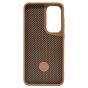 Brilliance LUX iPhone S24 Plus 360° Rotating Magnetic Metal Bracket Carbon Fiber Pattern Matte PC+TPU Phone case Gold