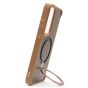 Brilliance LUX iPhone S24 Plus 360° Rotating Magnetic Metal Bracket Carbon Fiber Pattern Matte PC+TPU Phone case Gold
