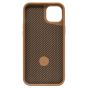Brilliance LUX iPhone 14 Plus 360° Rotating Magnetic Metal Bracket Carbon Fiber Pattern Matte PC+TPU Phone case Gold