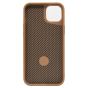 Brilliance LUX iPhone 15 Plus 360° Rotating Magnetic Metal Bracket Carbon Fiber Pattern Matte PC+TPU Phone case Gold
