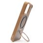 Brilliance LUX iPhone 14 Pro Max 360° Rotating Magnetic Metal Bracket Carbon Fiber Pattern Matte PC+TPU Phone case Gold