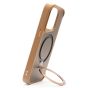 Brilliance LUX iPhone 14 Pro 360° Rotating Magnetic Metal Bracket Carbon Fiber Pattern Matte PC+TPU Phone case Gold