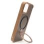Brilliance LUX iPhone 15 360° Rotating Magnetic Metal Bracket Carbon Fiber Pattern Matte PC+TPU Phone case Gold