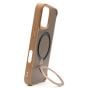 Brilliance LUX iPhone 16 360° Rotating Magnetic Metal Bracket Carbon Fiber Pattern Matte PC+TPU Phone case Gold