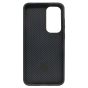 Brilliance LUX iPhone S25 plus 360° Rotating Magnetic Metal Bracket Carbon Fiber Pattern Matte PC+TPU Phone case Black