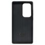 Brilliance LUX iPhone S25 ultra 360° Rotating Magnetic Metal Bracket Carbon Fiber Pattern Matte PC+TPU Phone case Black