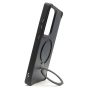 Brilliance LUX iPhone S25 ultra 360° Rotating Magnetic Metal Bracket Carbon Fiber Pattern Matte PC+TPU Phone case Black