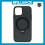 Brilliance LUX iPhone 12 Pro 360° Rotating Magnetic Metal Bracket Carbon Fiber Pattern Matte PC+TPU Phone case Black