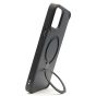 Brilliance LUX iPhone 12 Pro Max 360° Rotating Magnetic Metal Bracket Carbon Fiber Pattern Matte PC+TPU Phone case Black