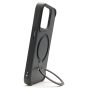 Brilliance LUX iPhone 14 Pro 360° Rotating Magnetic Metal Bracket Carbon Fiber Pattern Matte PC+TPU Phone case Black