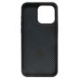 Brilliance LUX iPhone 15 Pro Max 360° Rotating Magnetic Metal Bracket Carbon Fiber Pattern Matte PC+TPU Phone case Black