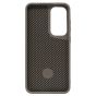 Brilliance LUX iPhone S25 plus 360° Rotating Magnetic Metal Bracket Carbon Fiber Pattern Matte PC+TPU Phone case Grey