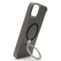 Brilliance LUX iPhone 14 Plus 360° Rotating Magnetic Metal Bracket Carbon Fiber Pattern Matte PC+TPU Phone case Grey