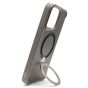 Brilliance LUX iPhone 14 Pro Max 360° Rotating Magnetic Metal Bracket Carbon Fiber Pattern Matte PC+TPU Phone case Grey
