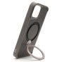 Brilliance LUX iPhone 15 360° Rotating Magnetic Metal Bracket Carbon Fiber Pattern Matte PC+TPU Phone case Grey