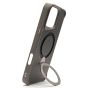 Brilliance LUX iPhone 16 Pro Max 360° Rotating Magnetic Metal Bracket Carbon Fiber Pattern Matte PC+TPU Phone case Grey
