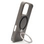 Brilliance LUX iPhone 16 Pro 360° Rotating Magnetic Metal Bracket Carbon Fiber Pattern Matte PC+TPU Phone case Grey