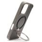 Brilliance LUX iPhone 16 360° Rotating Magnetic Metal Bracket Carbon Fiber Pattern Matte PC+TPU Phone case Grey