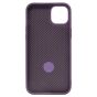 Brilliance LUX iPhone 15 Plus 360° Rotating Magnetic Metal Bracket Carbon Fiber Pattern Matte PC+TPU Phone case Purple