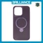 Brilliance LUX iPhone 15 Pro Max 360° Rotating Magnetic Metal Bracket Carbon Fiber Pattern Matte PC+TPU Phone case Purple