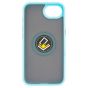 Brilliance LUX iPhone 16E Hybrid Shell Anti-shock Ring Kickstand TPU Matte Case Blue