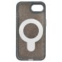 Brilliance LUX iPhone 16E Glitter Sparkle Magnetic Clear TPU + Acrylic with Kickstand Phone Case Black