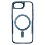 Brilliance LUX iPhone 16E Chrome-Plated Magnetic Clear TPU + Acrylic Phone Case Blue Titanium