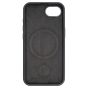 Brilliance LUX iPhone 16E Silicone with BackSide 360° Rotating Wrist Strap Magnetic Phone Case Black
