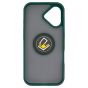 Brilliance LUX iPhone 17 Hybrid Shell Anti-shock Ring Kickstand TPU Matte Case Dark Green